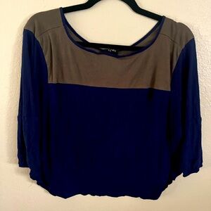 Rue 21 cropped suede top